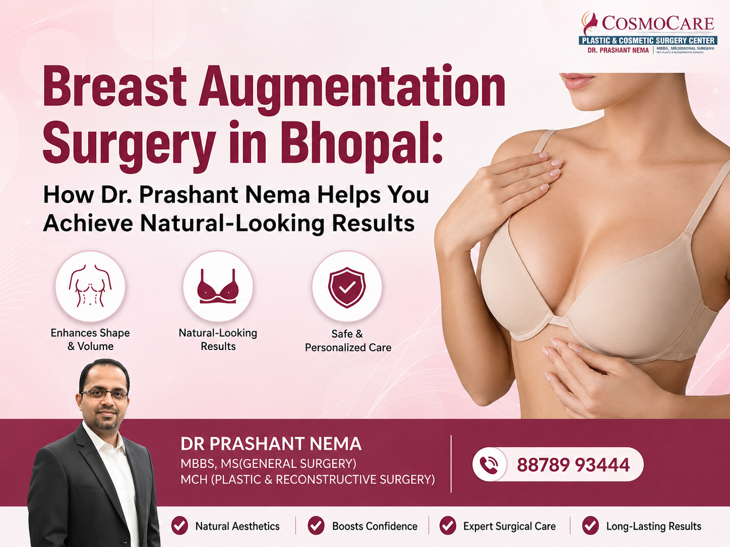 Breast Augmentation Surgery in Bhopal: How Dr. Prashant Nema Helps You Achieve Natural-Looking Results